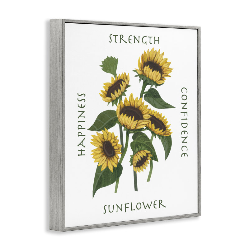 Ophelia & Co. Inspirational Words Sunflower Giclee Art by Nancy Overton